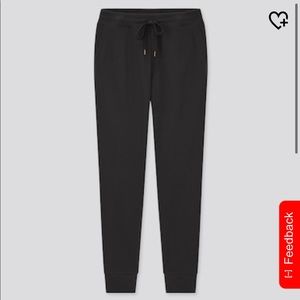 Uniqlo black fleece sweatpants